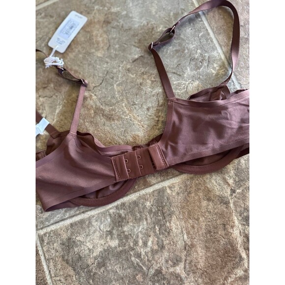 Aerie Smoothez Mesh Balconette Unlined Bra Brown 32C - Picture 6 of 7